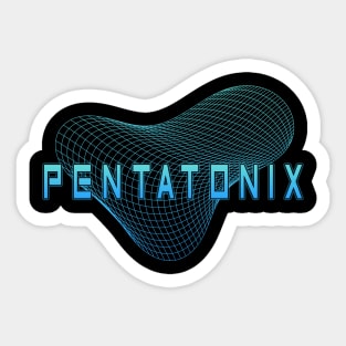 Geometric Line Pentatonix Sticker